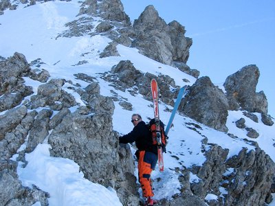 Skitour Roter Stein (2366m) mit eXtremer Abfahrt
