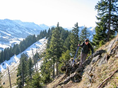 Winter-Bergtour / Wanderung auf Sorgschrofen und Zinken