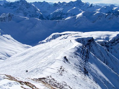 Skitour aufs Steinmandl (1982m) und den Hehlekopf (2058m)