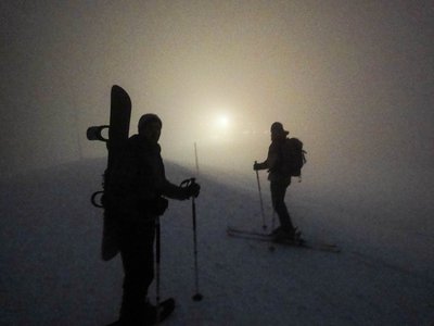 Skitour zur Alpspitze und Sportheim Böck