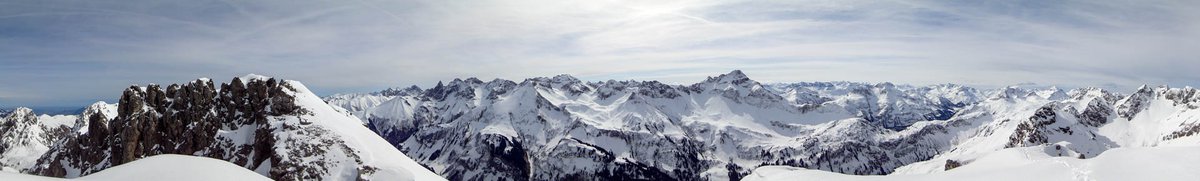 Traumhaftes Winter-Panorama auf dem Schafalpkopf