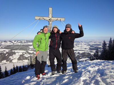 Skitour Immenstädter Horn, Kemptener Naturfreundehaus und Gschwender Horn