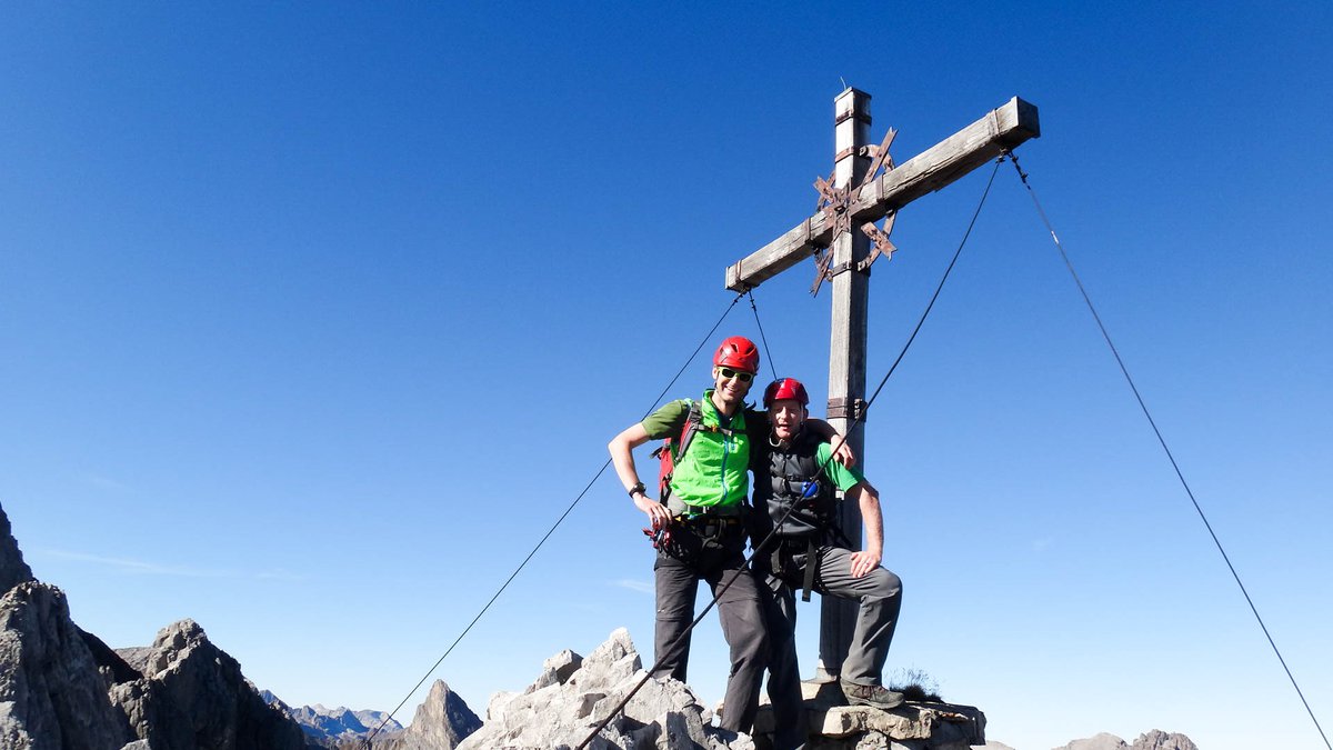 Bastian und Martin auf der Bacherspitzen (2640m)