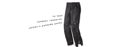 Im Test: Outdoor Research - Women's Palisade Pants - Hardshellhose
