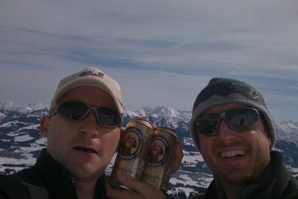 Skitour aufs Rangiswanger Horn (1616m) mit zwei Dosenmönchen
