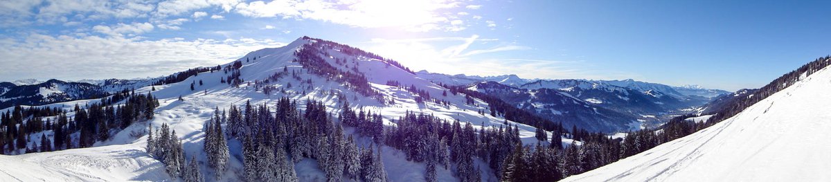 Ein tolles Allgäuer Winter-Panorama